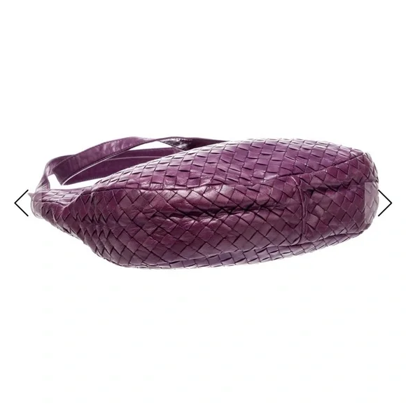 Bottega Veneta Deep Purple Woven Hobo Bag - Picture 5 of 6
